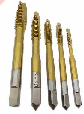 5pcs Hss Spiral Point Tap Straight Flute Metric M3-M8 Machin