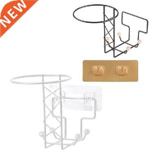 Iron Motorcycle Helmet Stand Holder with ack Adhesive Wall