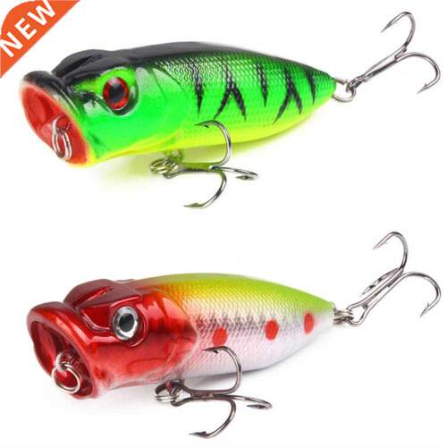 Se?uelos de Pesca de 65mm/10g5 Topwater Popper, cebo duro de