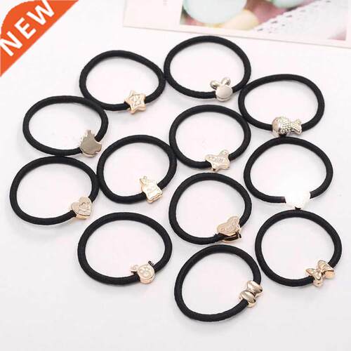 10PCS/Lot New Korean Hair Accessories For Women Black Elasti