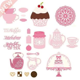Teacups Cupcakes Layered Jam Jar TeaPot Cup Coaster Biscuit