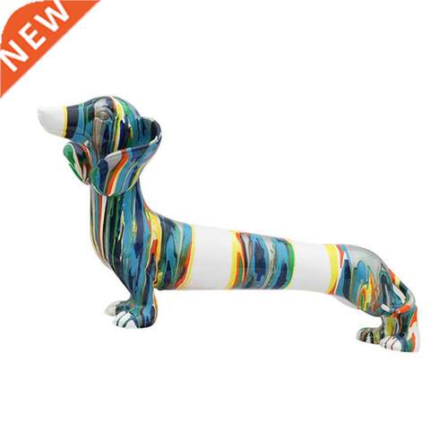 Resin Crafts Animal Cartoon Dachshund Dog Modern Creative