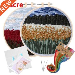 Embroidery 1Pcs Kits Stit Flower Landscape