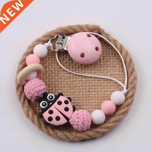 Newest Handmade Insect Silicone Pacifier Chain Clip Dummy Ho