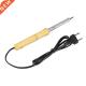 Temperature Iron Soldering Welding Gun Handle Electric Wood