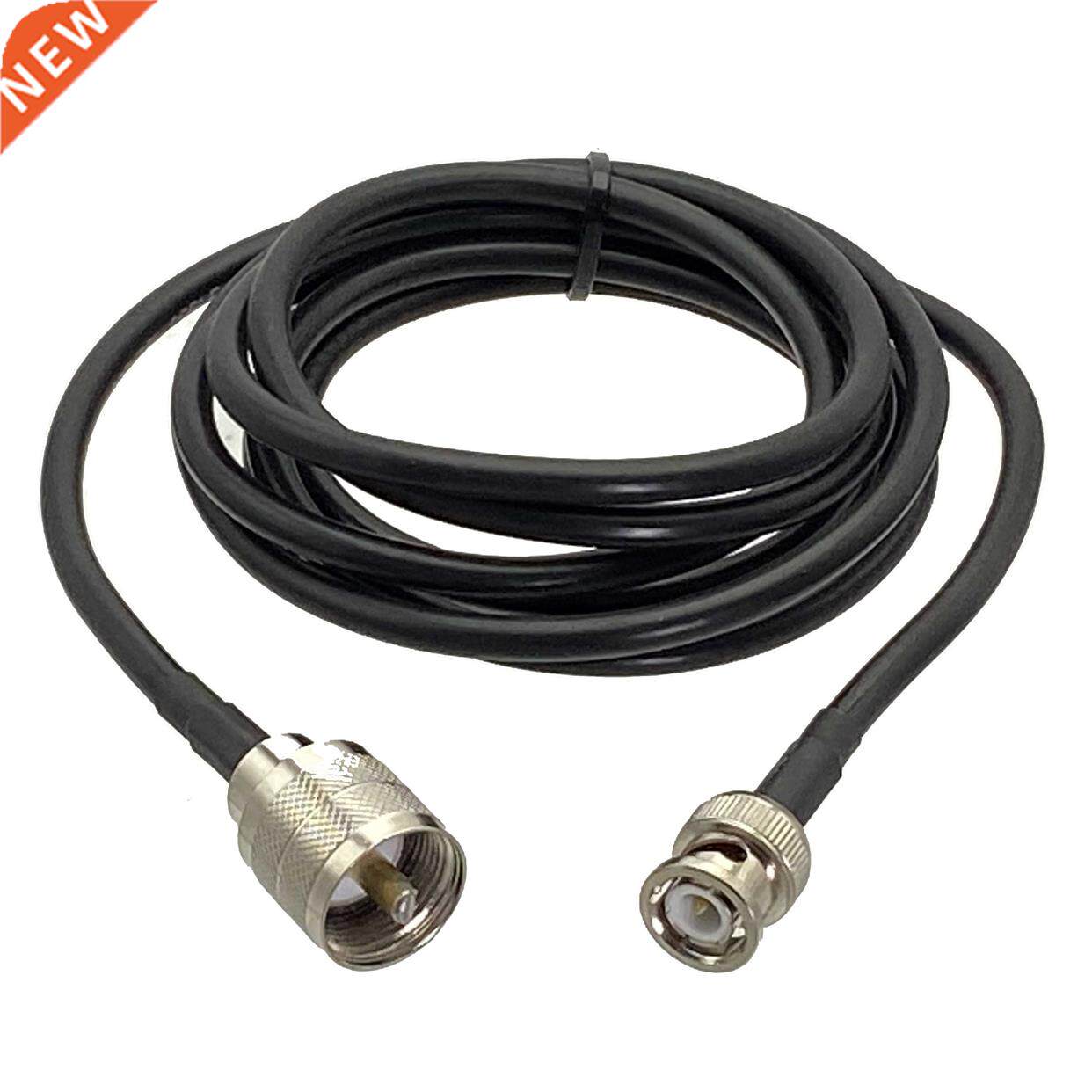 1pcs RG58 Cable UHF PL259 Male Plug to BNC Male Plug Connect