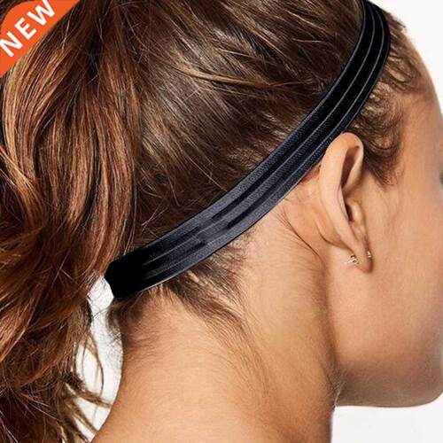 Non Slip Men Women Sweatband Sport Fitness Headband Tennis B