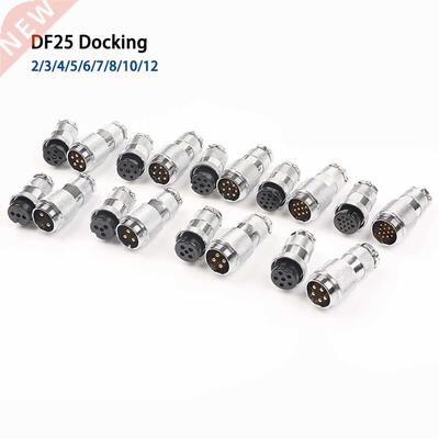 1Set DF25 GX25 Aviation Wire Connectors Butt TYPE Female Mal