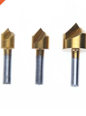 3pcs Single Flute 90 Degree Edge Chamfer Countersink Drill B