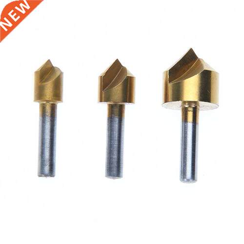 3pcs Single Flute 90 Degree Edge Chamfer Countersink Drill B
