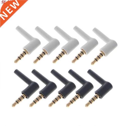 10 gold-plated black and white 5 .5mm section 90 degree st