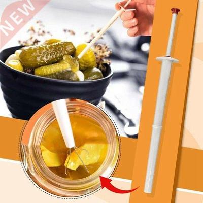 Food White Grabber Pickle Pliers Stainless Steel Spring