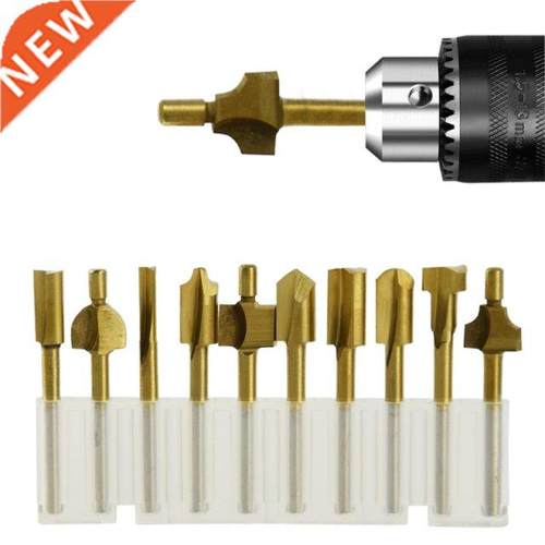 10pcs HSS Router Bts Wood Cutter Mllng 1/8 Shank Router