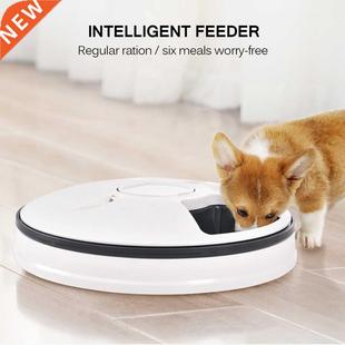 Automatic Pet Timing Feeder 6 Meals 6 Grids Cat Dog Electric