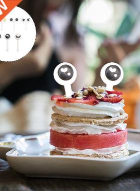 Kds Bento Box Pcks Eye Toothpcks Frut Pcks Forks 50pcs