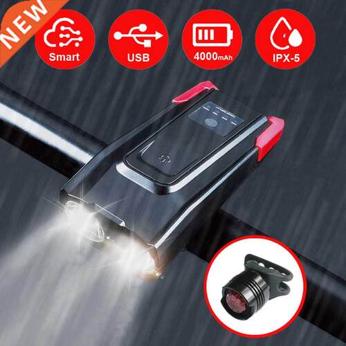 Conjunto de luz frontal de bicicleta de inducción de