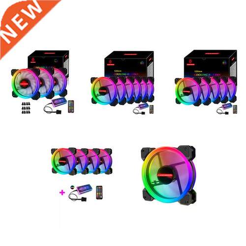COOLMOON 12cm RGB PC Case Cooling Fan Small 6 Pin Quiet Cool