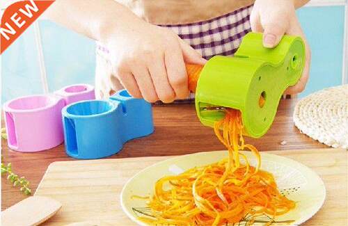 1PC Spral Vegetable Slcers Double Grater Round Mandolne