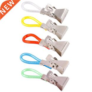 5Pcs Clothes Pegs Stainless Steel Clothespins Colorful Laund