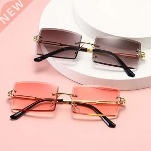 2022 Retro Sunglasses Women Brand Designer Fashion Rimless G