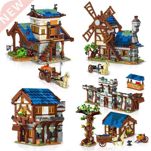 Creative The Medieval Town Market Set View Building Blocks C