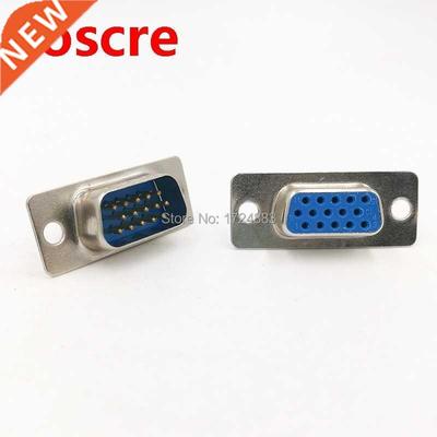 10PCS DB15 connector core VGA Plug connector 2row 3 row hol