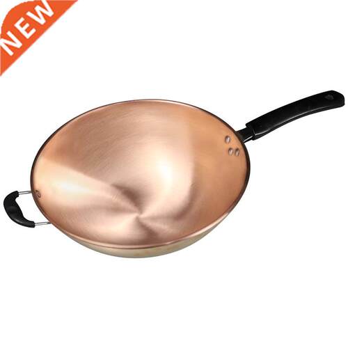 Pure Copper Pot Handmade Thickened Red Copper Frying Pan