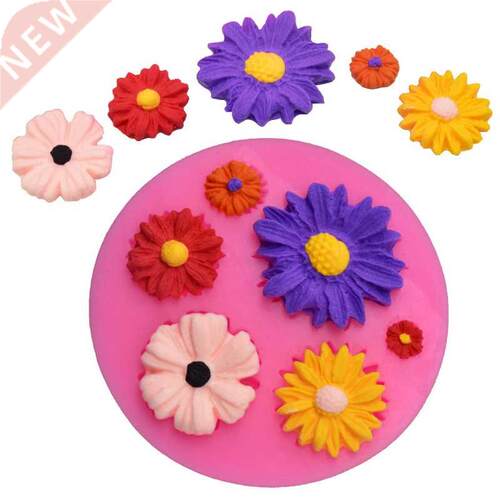 d Showy Flower Silicone kitchen Molds Fondant Craft Cake