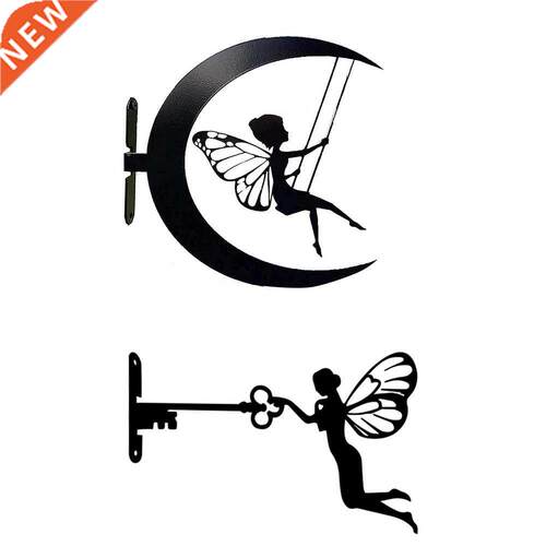 Garden Decorative Stake Lawn Landscape Sculpture Metal Iron