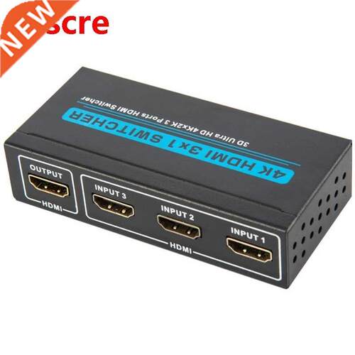 HDMI Switch Splitter 3X1 3 Port 4K HDMI Switcher 3 in 1 Out