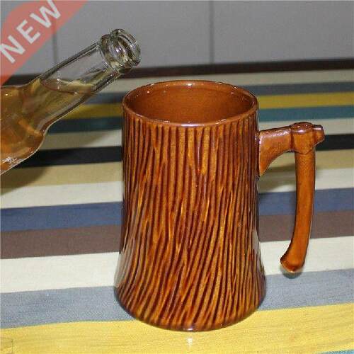 600ml Large Capacity Stump Axe Ceramic Mug Creative Office