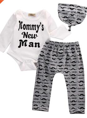 Citgeett 3PCS Set Newborn Baby Girl Boy Long Sleeveless ops