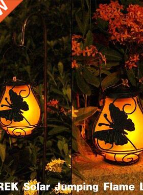 Solar Garden Hanging Lights Dynamic Simulation Fire Outdoor