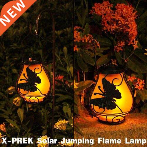 Solar Garden Hanging Lights Dynamic Simulation Fire Outdoor