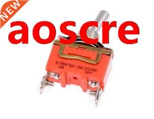 250V 15A SPST Latching Rocker Type 2 Position Toggle Switch