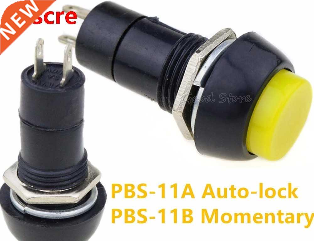 1pcs Yellow 12MM PBS-11 PBS-11B Push Button Switch uto-loc