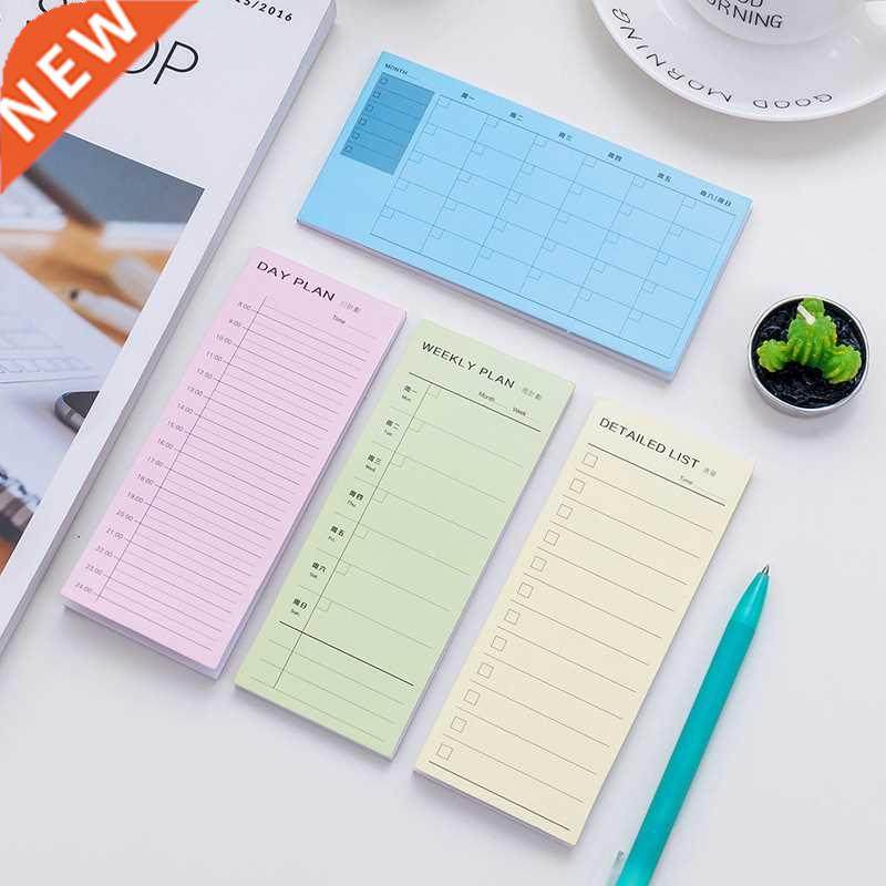 30 Sheets/Notebook Colorful Simple Planner Pad Weekly Studen