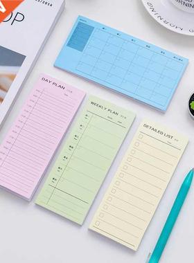 30 Sheets/Notebook Colorful Simple Planner Pad Weekly Studen