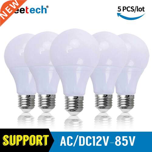 5pcs/lot LED Bulb E27 Lamps DC AC 12V 24V 36V LED Light 3W 5