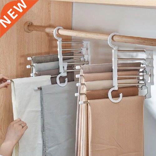5 In 1 Multifunctional Pant Rack Towel Shelves Closet