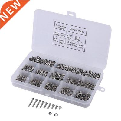 810Pcs Screw Assortment Kit 304 Stainless Steel Phillips Pan