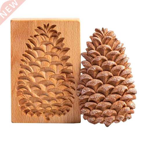 New Wooden Gingerbread Cookie Cutter Mold Press D Cake