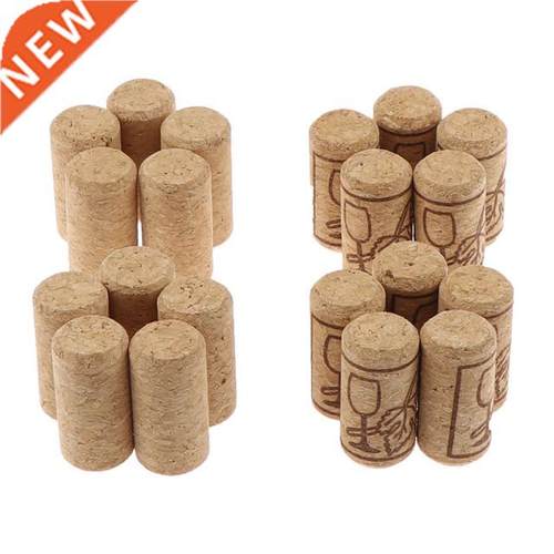 10Pcs/set New Wine Stoppers Straight Wood Corks Bottle Plug