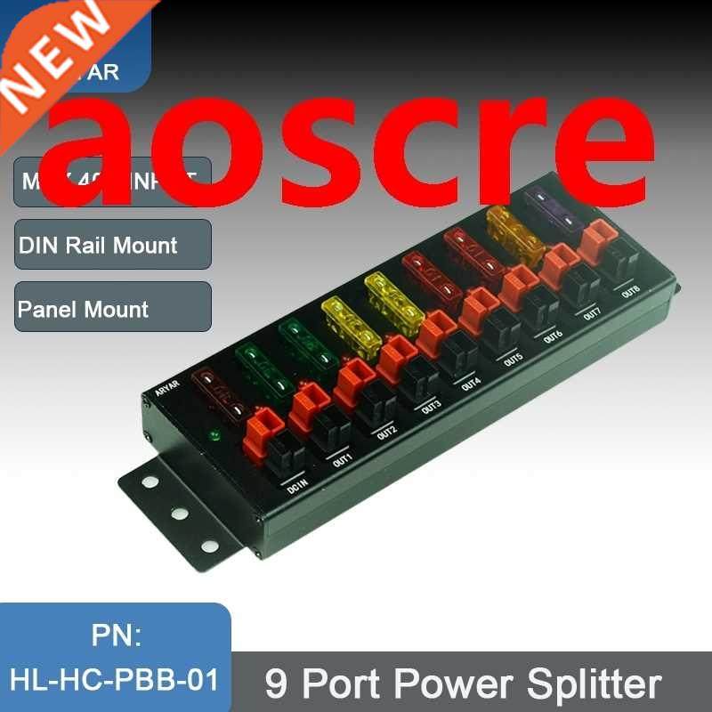 9 Port 40A Connector Power Splitter Distributor Source Strip