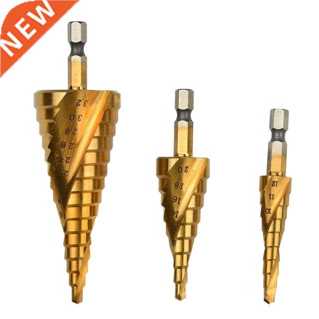 3Pcs HSS Spral Grooved Center Drll Bt Pagoda S Hole C
