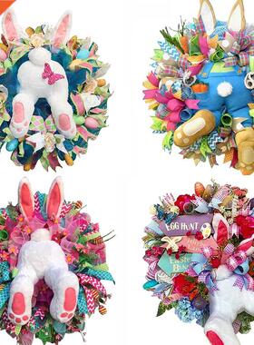 1PC Easter Decoration Thief Rabbit Wreath Thief Bunny