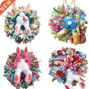 1PC Easter Decoration Thief Rabbit Wreath Thief Bunny
