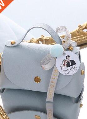 5pcs Leather Gift Bags Wedding Candy Box for Guests