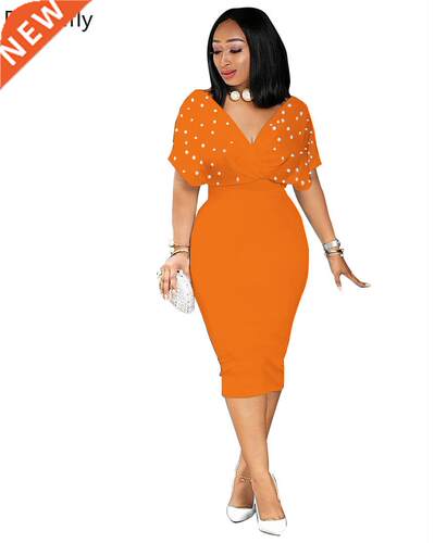 fricn Dresses for Women 2021 Summer fricn Women V-neck P