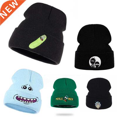 Winter Embroidery Beanie Cartoon Outdoor Hat Skiing Knit Hat